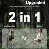 Hiking Trekking Poles Walking Stick With Seat Anti Shock Adjustable Camping Cane