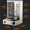 3KW Electric Doner Kebab Shawarma Grill Machine Tacos Pastor Gyros Rotisserie