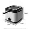 Electric Deep Fryer Immersion Frying Basket Frying Fat Chip Cooker Basket AU