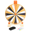 24 Slots Colorful Tabletop Spin Prize Wheel w/ Pen Eraser Roulette Wheel For Pub