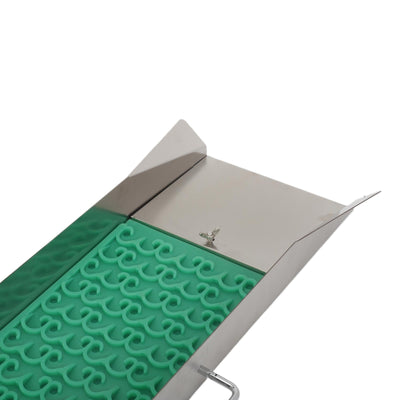 Outdoor Portable Gold Sluice Box Unpowered Gold Washing Chute with Rubber Mats