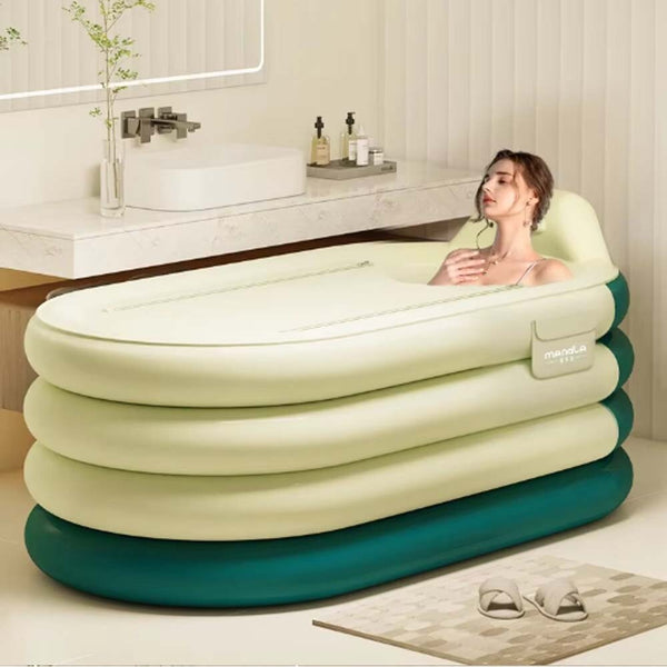 Ice Bath Tub for Athletes Cold Water Therapy Hot Tub Portable Folding Bathtub
