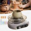 Electric Pottery Wheel Machine Ceramic Work Clay Craft Foot Pedal Control DIY