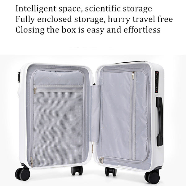 Carry-On Suitcase with USB Charging Port TSA Lock Universal Wheel Travel Luggage