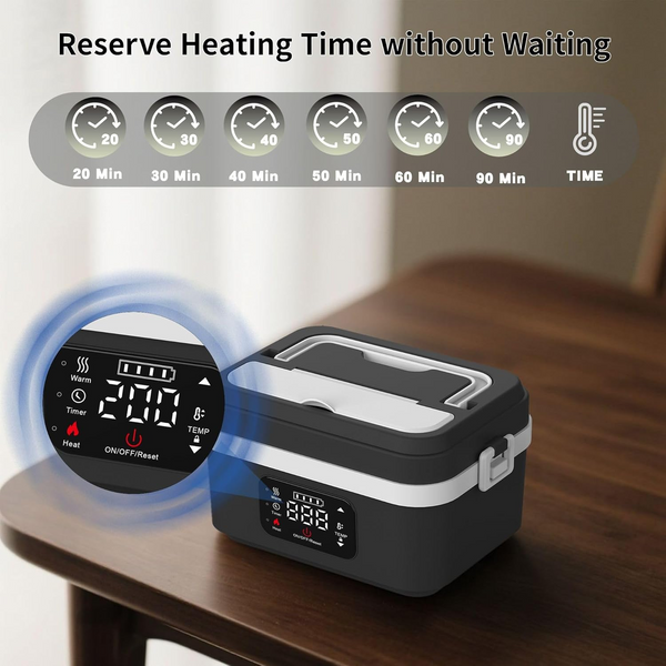 Electric Heated Lunch Box Heating Hot Travel Bento Food Warmer Travel Lunch Box