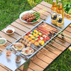 Foldable Small Charcoal Grill Stainless Steel BBQ Grill for Camping Picnic Beach