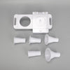 10cm(D) Hamburger Pressing Mould 2-Hole Meat Patty Forming Mold ABS w/5 Tubes