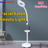 16x Gooseneck Magnifying Floor Lamp Glass Led Adjustable Floor Lamp Rolling Base