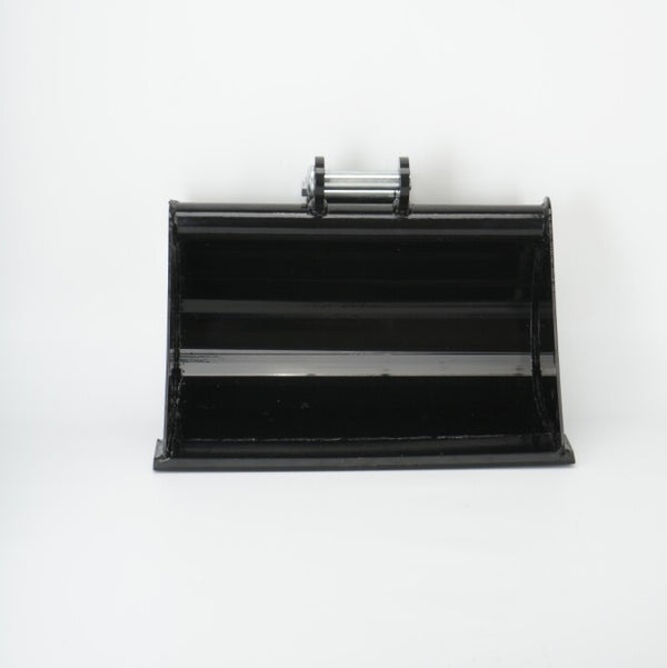 500mm Flat Plain Bucket Attachment No Tooth Bucket W/ 2 Pins For Mini Excavator