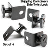 4 Pack Twist Lock Anchors Shipping Container Tie Down Accessories Rust-resistant