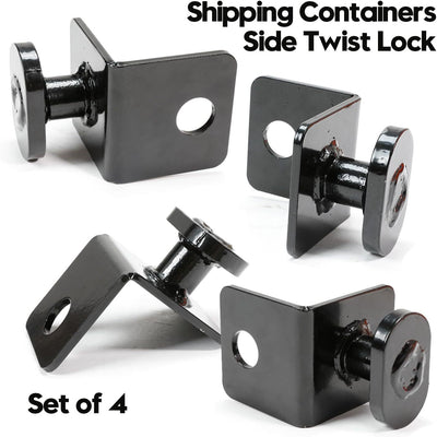4 Pack Twist Lock Anchors Shipping Container Tie Down Accessories Rust-resistant