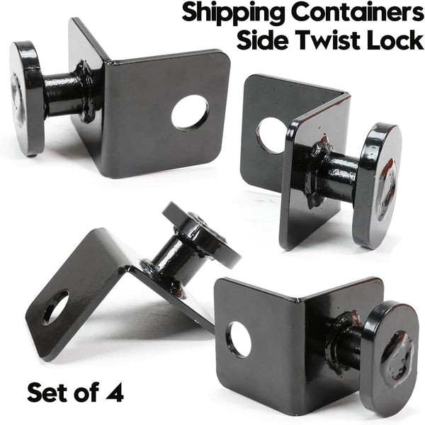 4 Pack Twist Lock Anchors Shipping Container Tie Down Accessories Rust-resistant