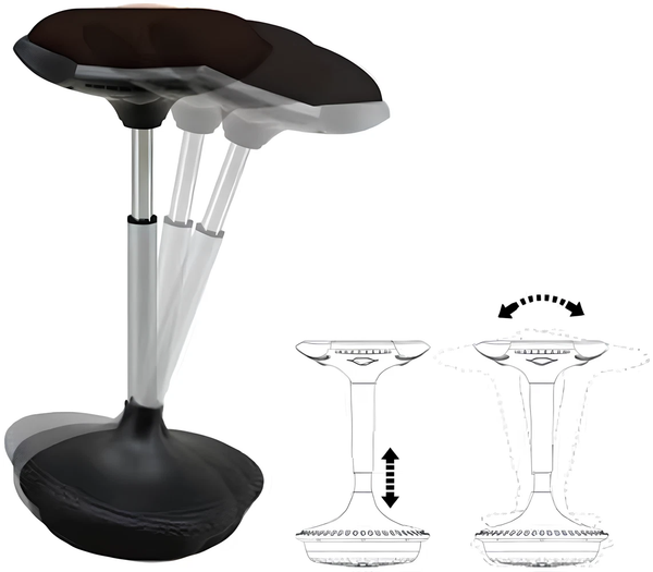 Wall Mounted Folding Desk/ Wooden Drawing Stool Wobble Stool Height Adjust Chair