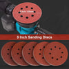 100pcs Sanding Discs 5 Inch 8 Hole Sanding Discs Grits 80 -3000 Sanding Pad