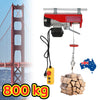 800kg Electric Hoist Winch 10m/min Electric Lift with Remote Control  Rope Tool