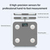 8-Electrode Body Fat Scales Bathroom Scale W/Hand Sensor Full Body Composition