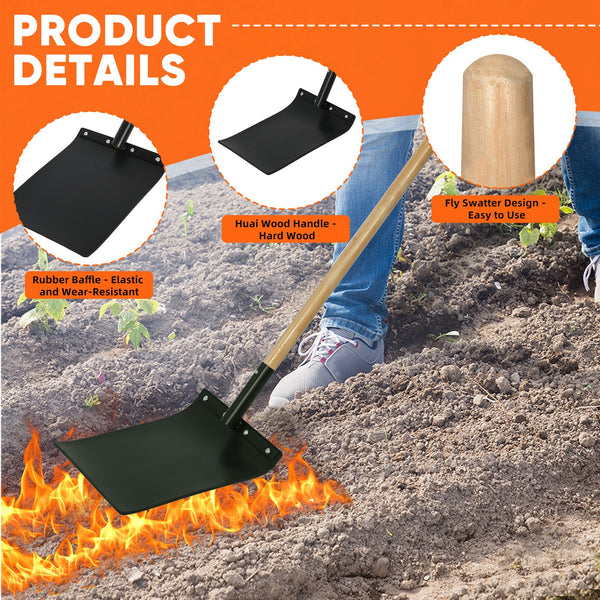 2PCS/set Fire Flapper Ergonomic Handle Fire-extinguishing Paddle Flame Tool