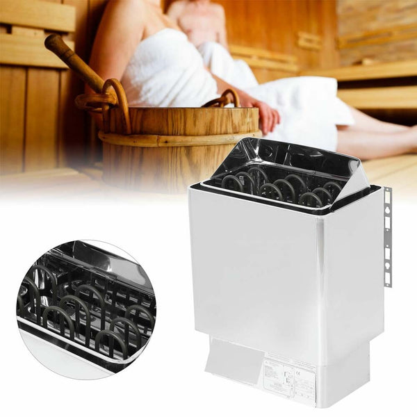6 KW Sauna Heater 220V Dry Sauna Stove Stainless Steel External Control Home SPA