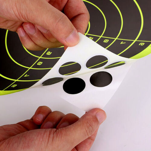 50Pk 8" INCH 20cm REACTIVE SPLATTER SHOOTING AIR RIFLE TARGET SELF ADHESIVE