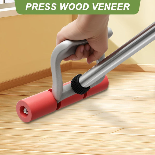 Floor and Wall Roller for Vinyl Flooring Heavy Duty Handle Rubber Nylon Wheels