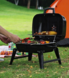 Portable Fire Pit BBQ Grill Stove Outdoor Camping Charcoal BBQ Picnic Hiking AU
