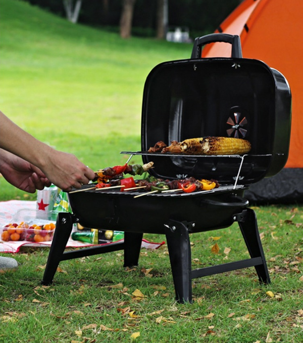 Portable Fire Pit BBQ Grill Stove Outdoor Camping Charcoal BBQ Picnic Hiking AU