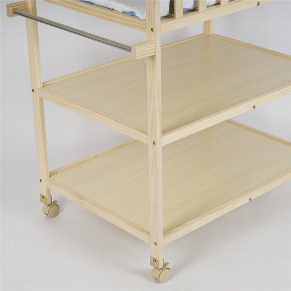 Baby Changing Table Portable Infant Diaper Changing Table with Storage Shelf