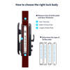 Fingerprint Door Lock Tuya APP Control Smart Slim Lock Electronic Door Lock AU