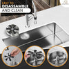 Kitchen Sink Glass Rinser Stainless Steel Cup Washer for Sink 9 Holes Cleaner