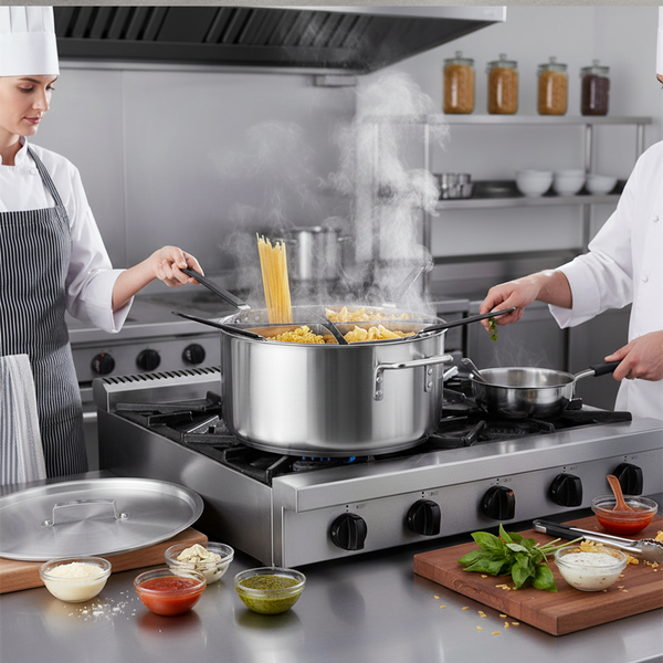 20 Quart Pasta Pot Fryer Pot OR Stainless Steel Pasta Pot Strainer Basket