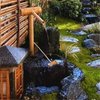 Bamboo Water Flow Ornaments Courtyard Water Circulation Bamboo Water Flow Device