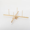 Wood Yarn Holder Compact Rotating Yarn Winder for Efficient Hand Knitting