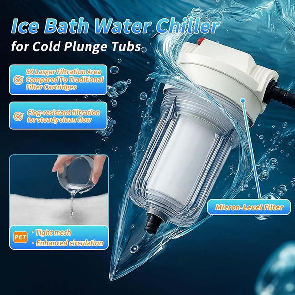 Ice Bath Water Chiller for Cold Plunge Tubs 1/3 HP Upgraded Cold Plunge Chiller