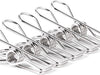 60pcs Stainless Steel Clothes Pegs Hanging Windproof Wire Clips Photos Clips AU