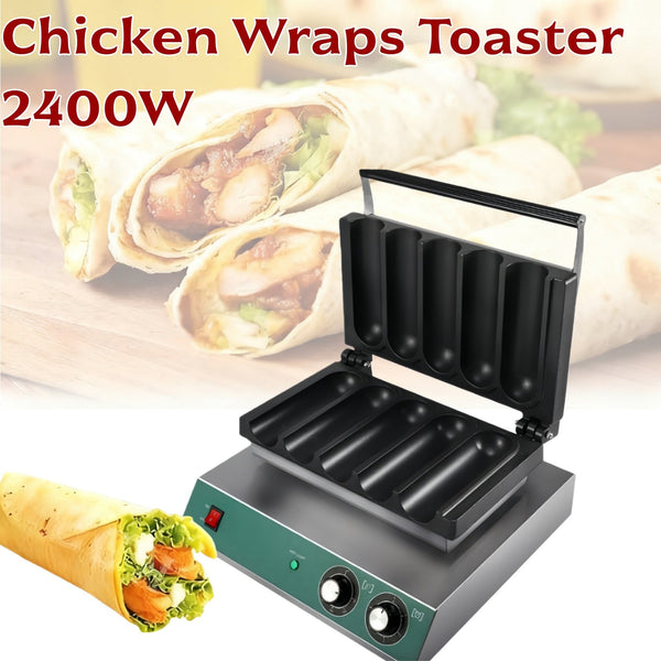 Electric Burrito Baker Chicken Wrap Maker Commercial Grill for Tortilla Rolls AU