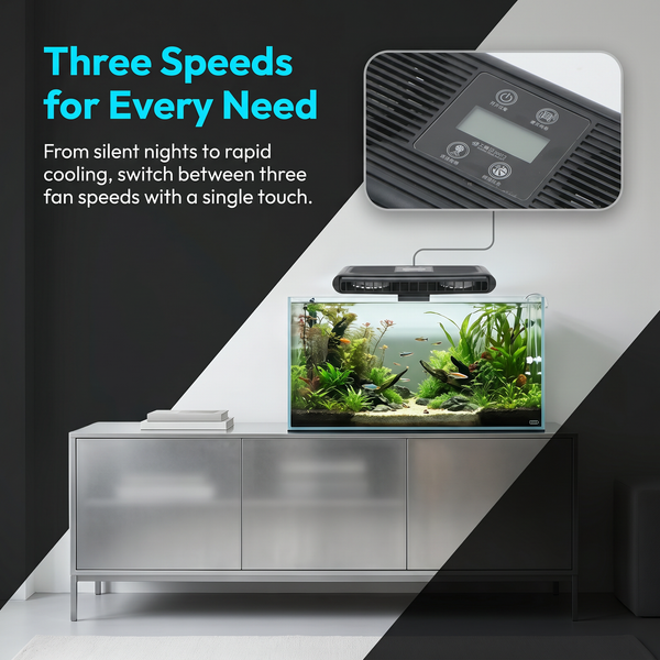 Aquarium Fish Tank Cooling Fan Water Temperature Control for Fish Tanks Coral