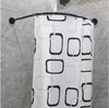 SUS304 Curved Shower Curtain Rod Black Stainless Steel 90-130cm Extendable AU