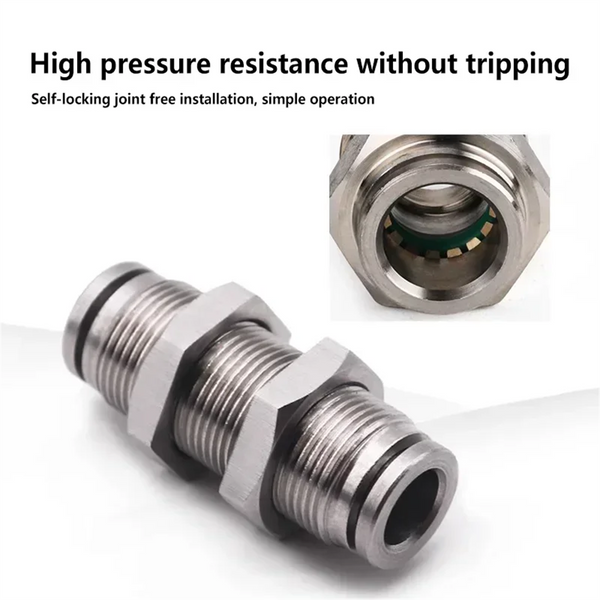 Connectors Fittings PM Air Tube 6mm Push Hose Connector Quick Release Pneumatic