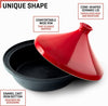 Kitchen Ceramic Tagine Household Red Tagine Pots Ceramic Cookware Soup Pot AU