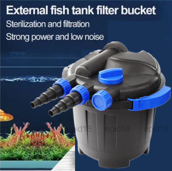 Aquarium External Canister Pond Filter 5000L/H UV + Submersible Pump 3000L/H