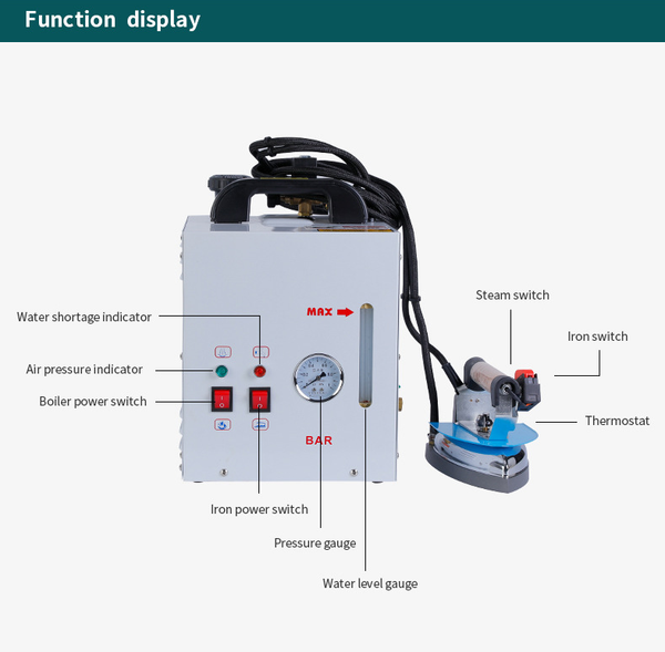 Industrial Steam Iron Boiler 4 L Water Tank Hanging Iron Booster Steam AU PLUG