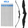 53" Archery 40lbs Takedown Recurve Bow and Arrow Set with Quiver for Hunting AU