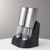 2pcs Electric Salt And Pepper Grinder Set Rechargeable Auto Mill w/Charging Base