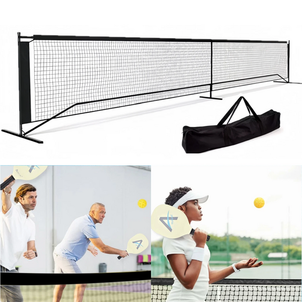 22FT Regulation Size Portable Pickleball Net System w/ Carry Bag Pickleball Net