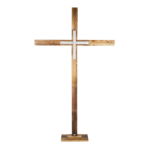 190cm Large Standing Wooden Cross Decorative Cross for Christmas Easter Wedding