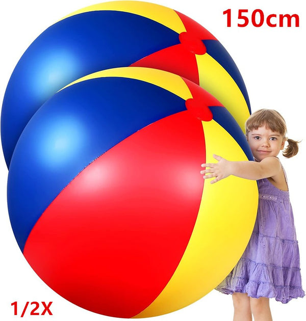 1/2X 150cm Giant Inflatable Beach Ball Kids Adults Team Playing Ball Toy Gifts