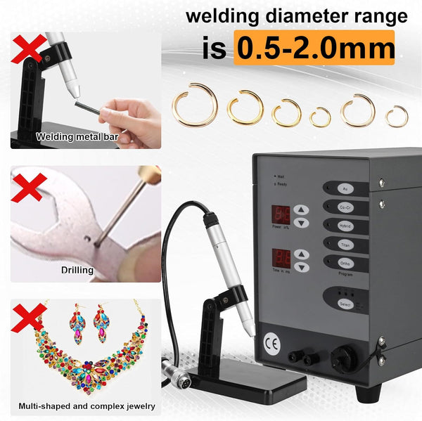 Spot Welder Automatic Numerical Control Touch Pulse Argon Dental Jewelry Machine
