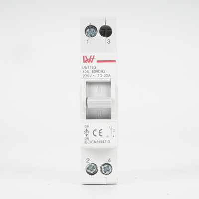 Transfer Switch Din Rail Modular Changeover Switch Interlock Circuit Breaker 1P