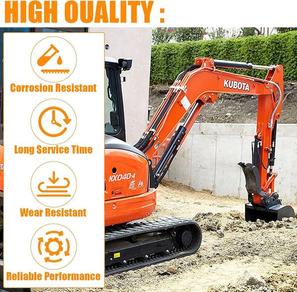 200mm Narrow Digging Bucket For Mini Excavators 7.87in Trenching Attachment