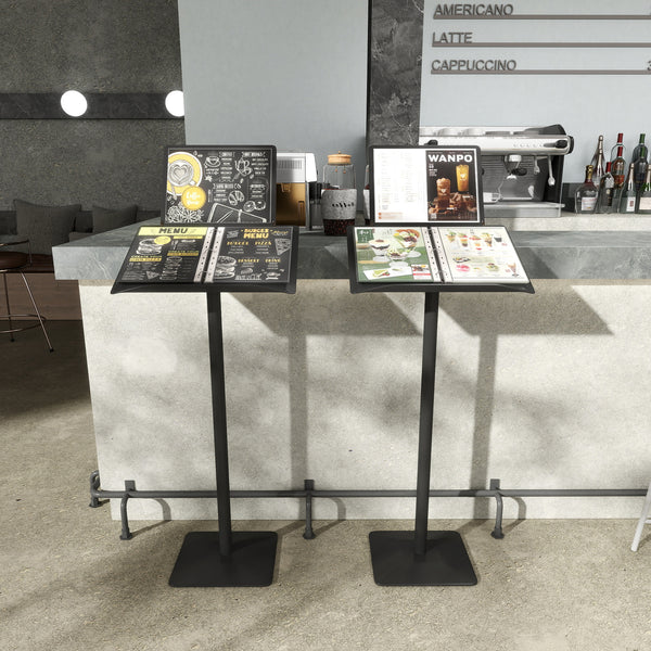 Floor Menu Stand Heavy Duty Lectern Brochure Display Holder Restaurant Retail
